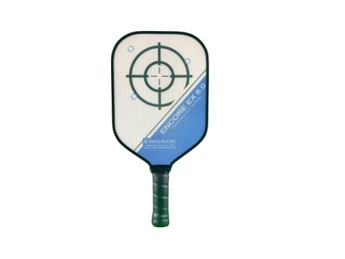 Engage Encore EX 6.0 Pickleball Paddle, Standard Weight 7.9-8.3 oz, Thick Core for Control & Feel, Built for Power & Sweet Spot (Blue, 4 ⅜ inch Grip) Engage Encore EX 6.0 Pickleball Paddle, Standard Weight 7.9-8.3 oz, Thick Core for Control & Feel, Built for Power & Sweet Spot (Blue, 4 ⅜ inch Grip)