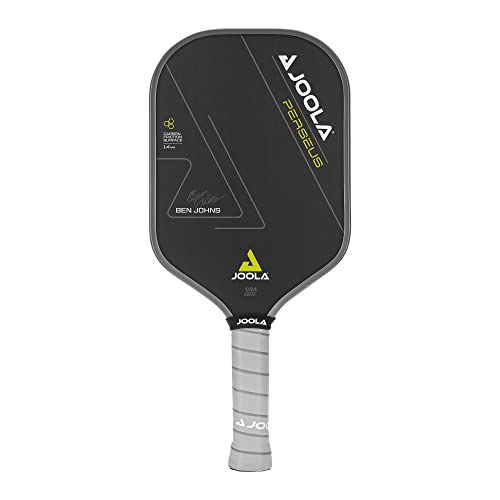 JOOLA Ben Johns Perseus Pickleball Paddle with Charged Surface Technology for Increased Power & Feel - Fully Encased Carbon Fiber Pickleball Paddle w/Larger Sweet Spot - USAPA Approved. 14mm Core JOOLA Ben Johns Perseus Pickleball Paddle with Charged Surface Technology for Increased Power & Feel - Fully Encased Carbon Fiber Pickleball Paddle w/Larger Sweet Spot - USAPA Approved. 14mm Core